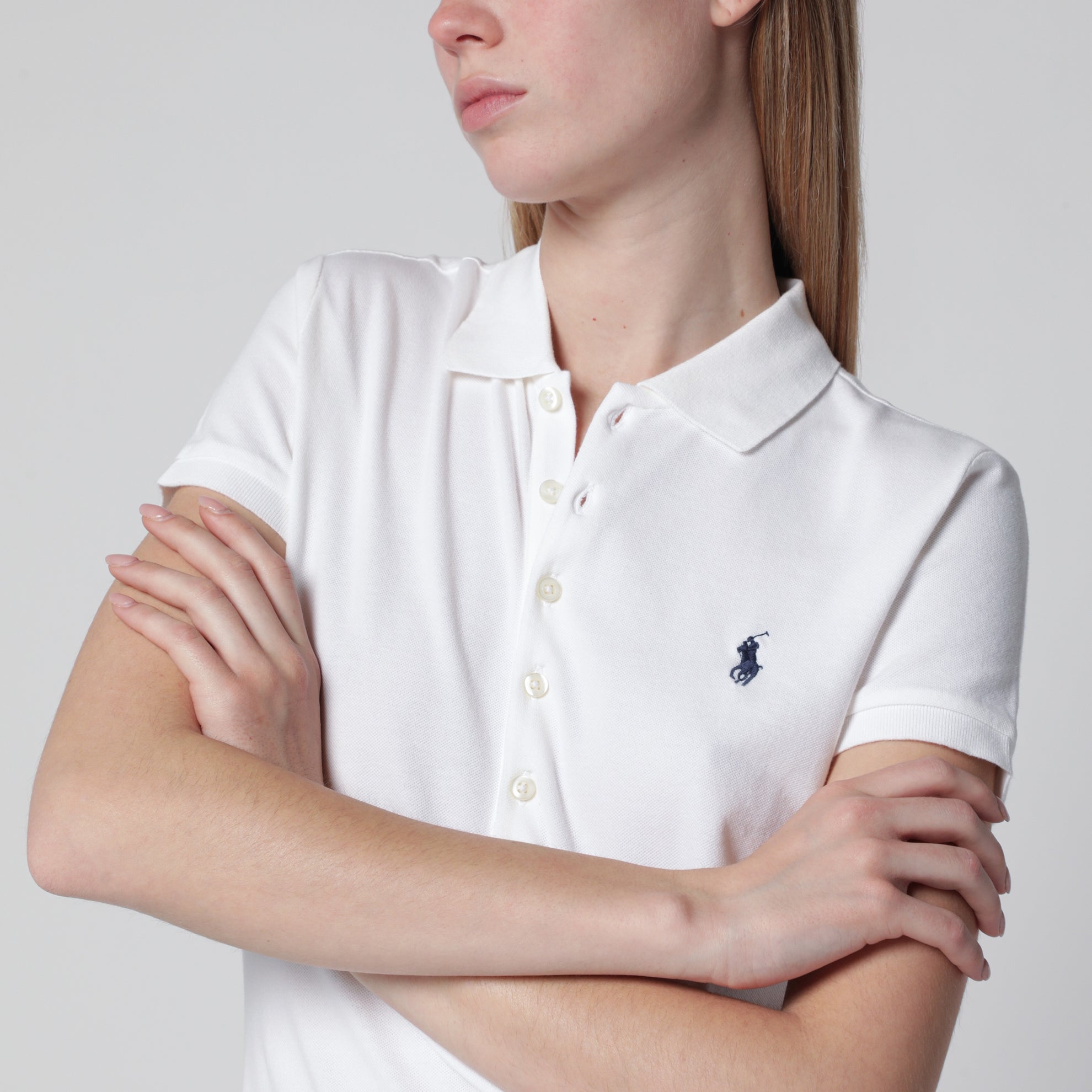 White Slim-Fit polo shirt