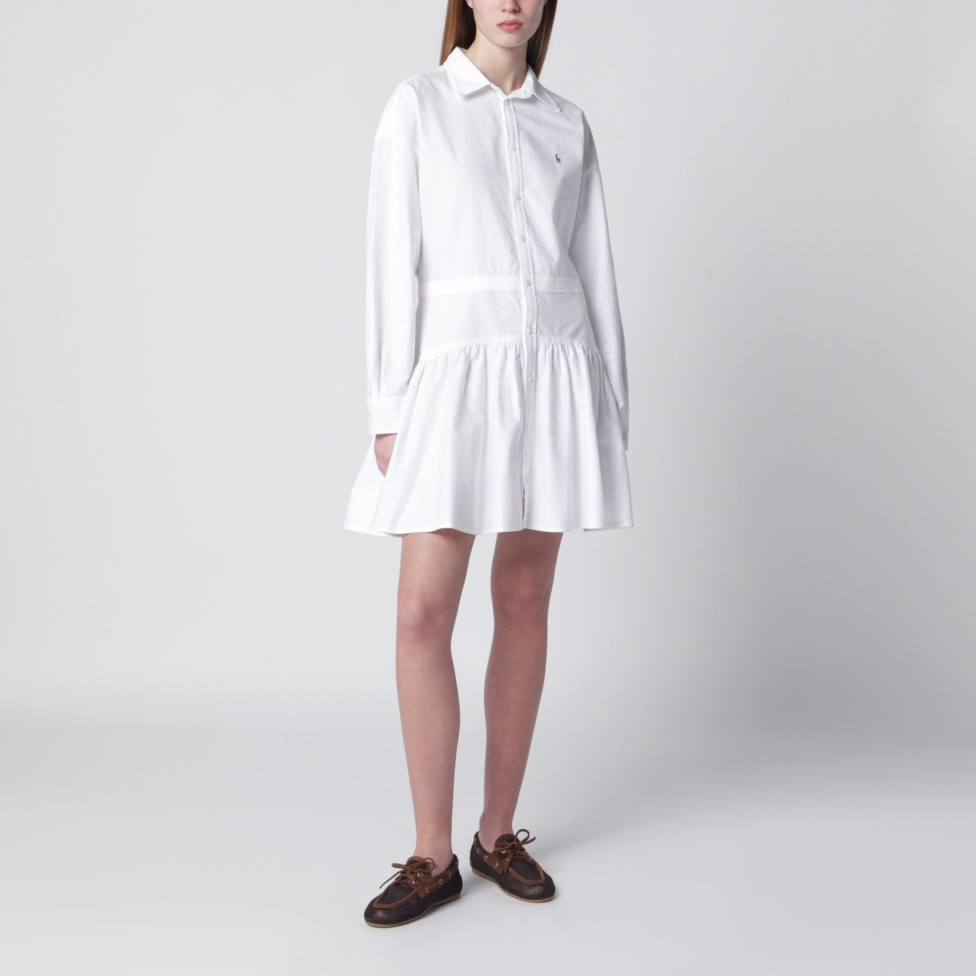 White shirt dress