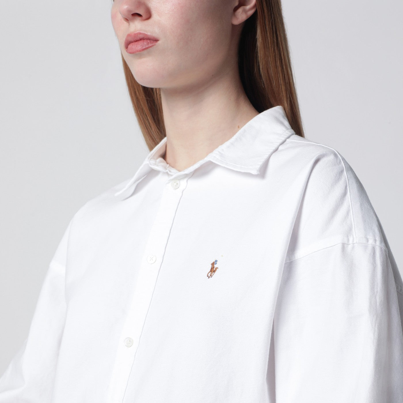White shirt dress