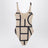 Beige swimsuit with monogram