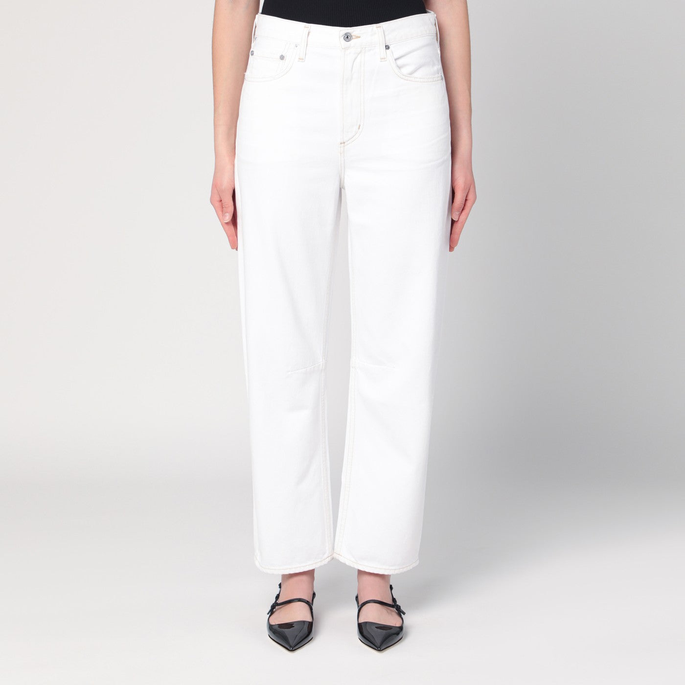Jeans bianco in denim