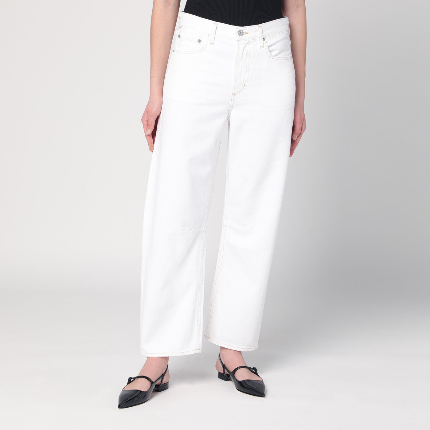 Jeans bianco in denim