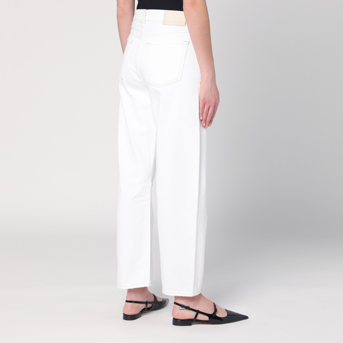 Jeans bianco in denim