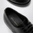 Classic black leather derby shoes