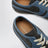 Sneakers gris acier en cuir et daim