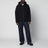 Black padded zip-up jacket