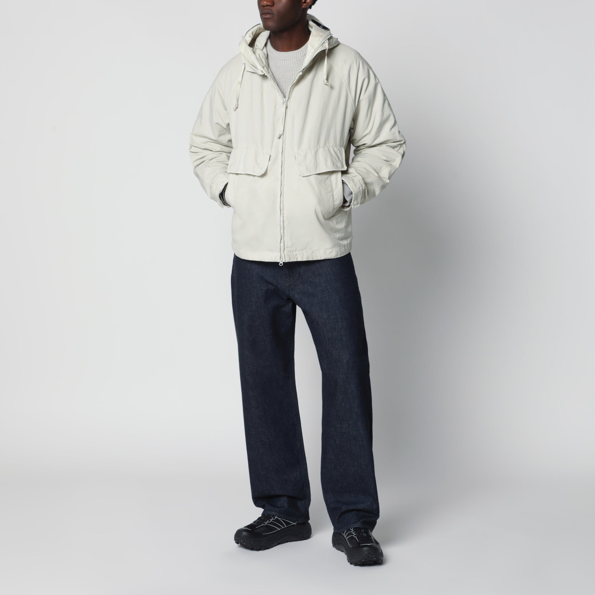 Veste à capuche Silver Birch avec lunettes Goggle