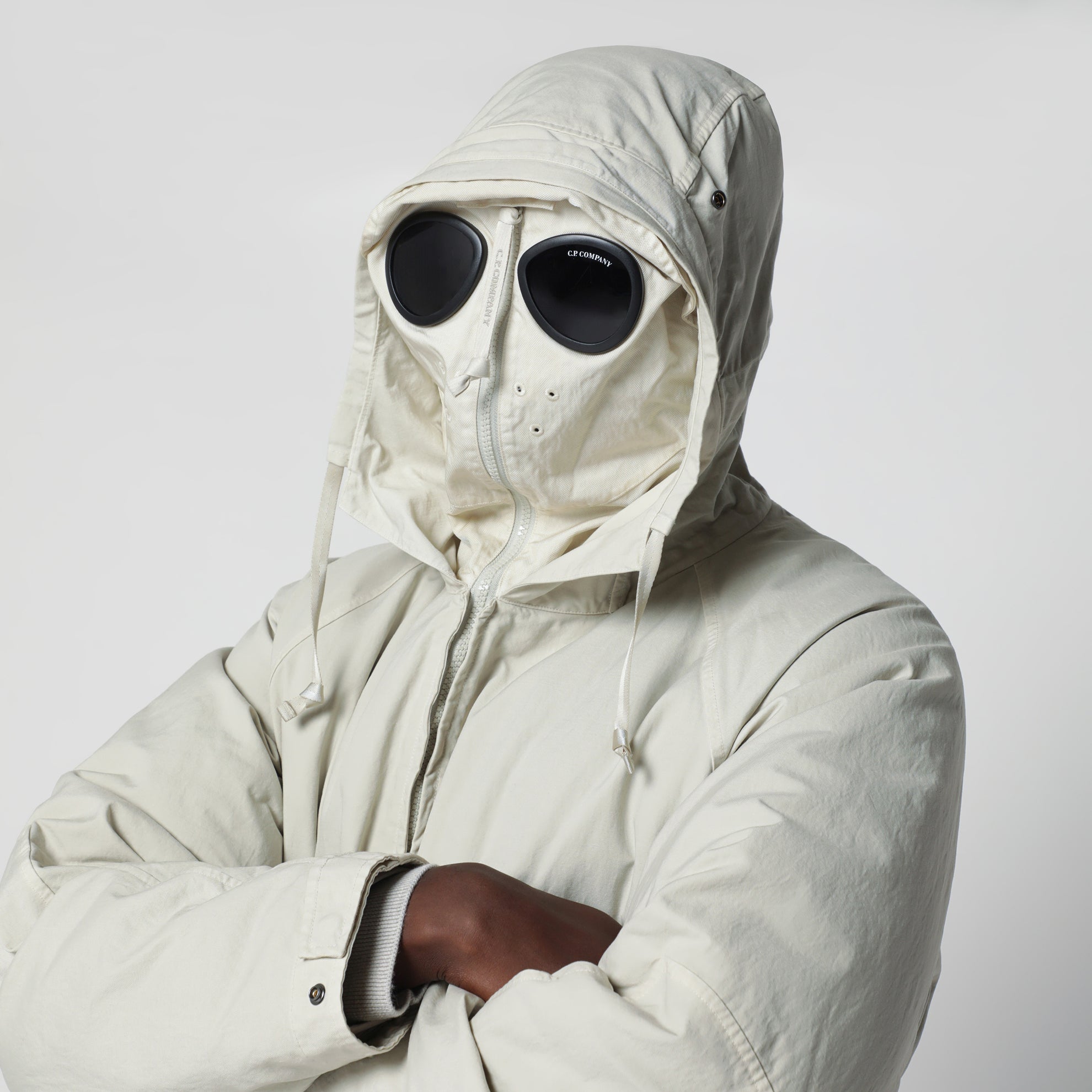 Veste à capuche Silver Birch avec lunettes Goggle