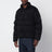 Piumino con zip nero in nylon 