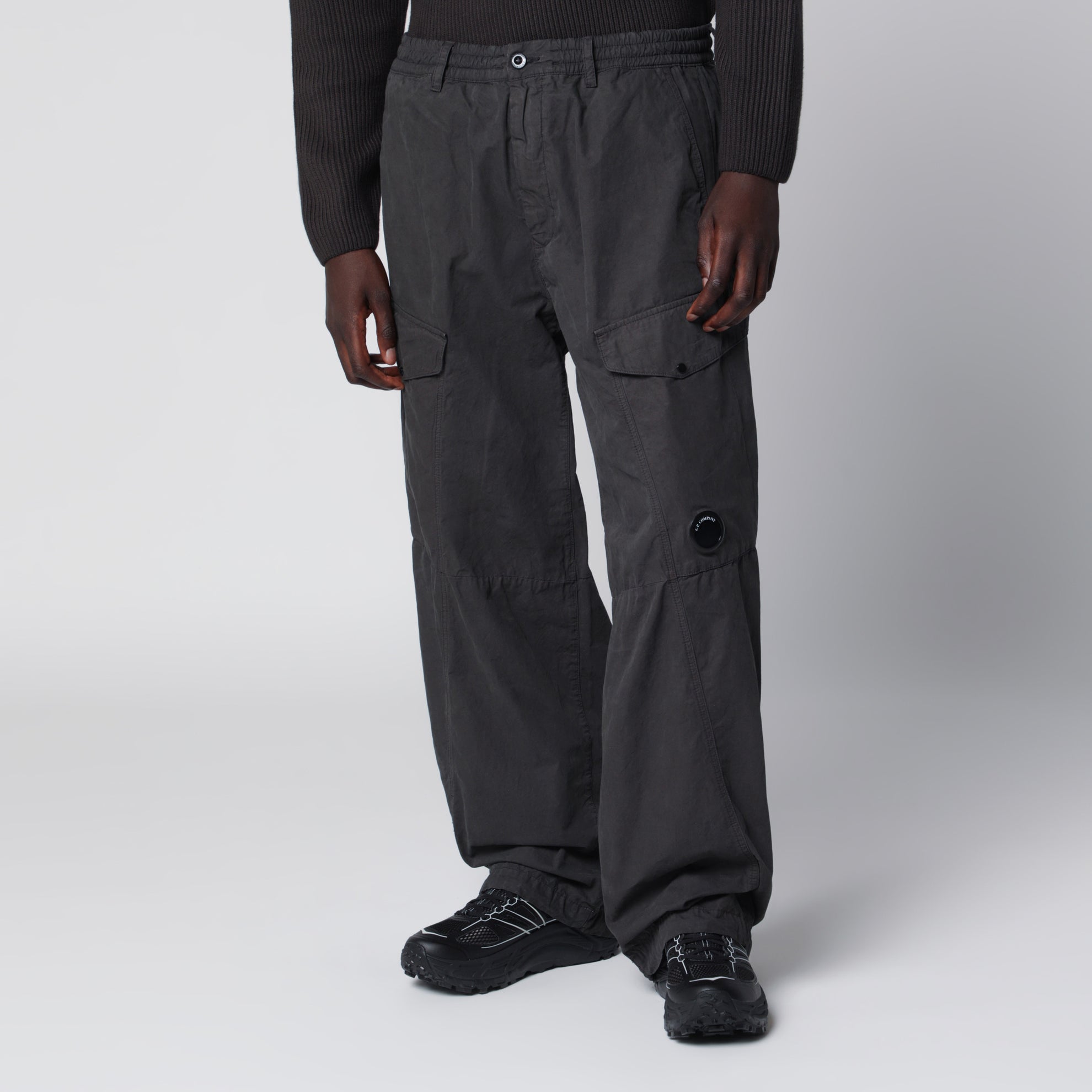 Dark grey cargo trousers