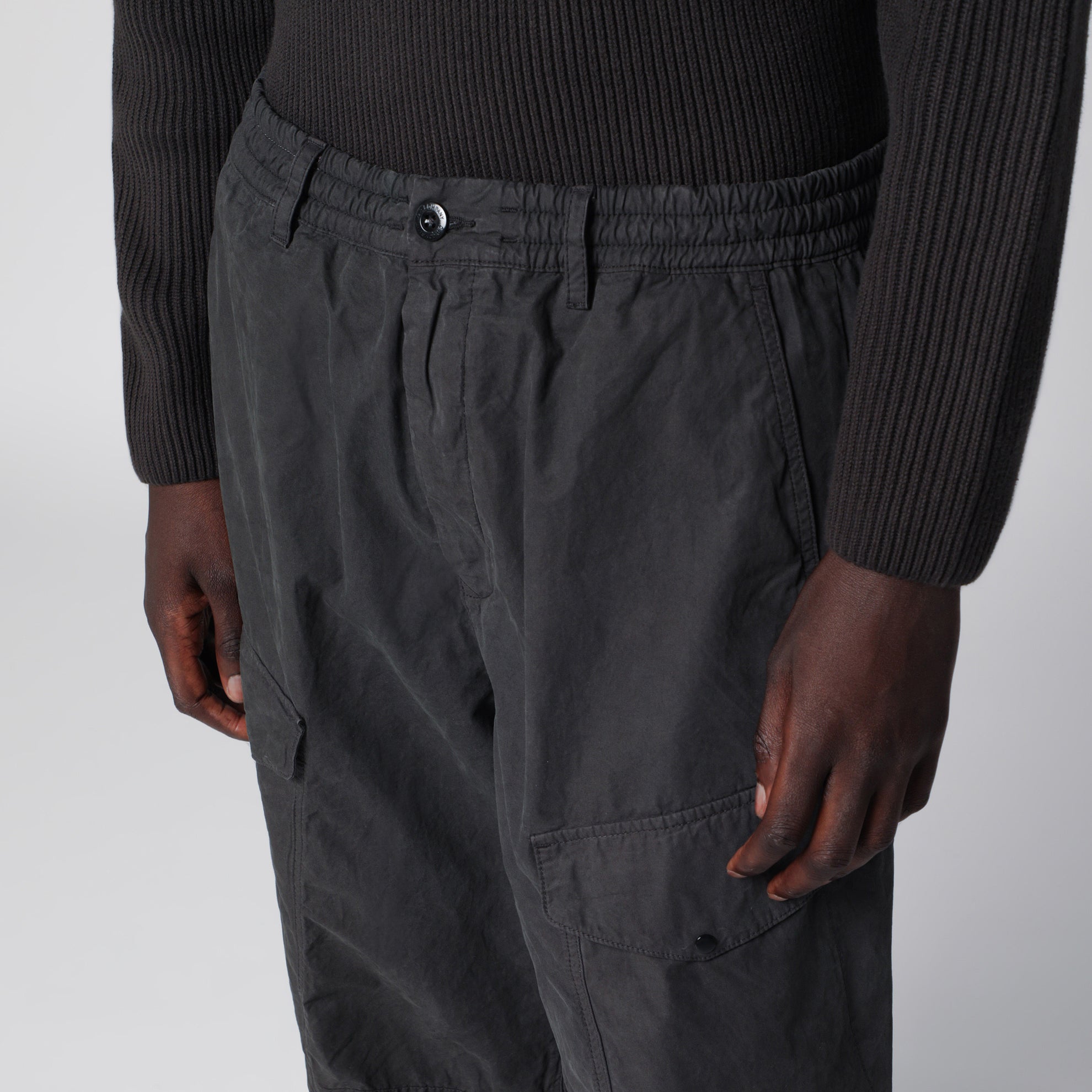 Dark grey cargo trousers