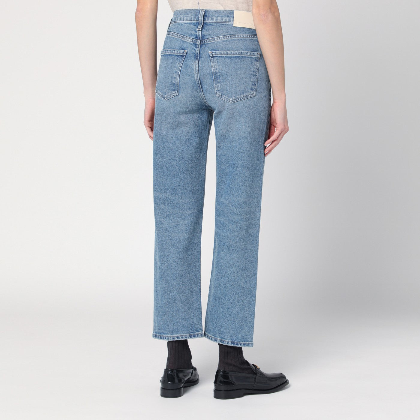 Jeans blu chiaro slavato