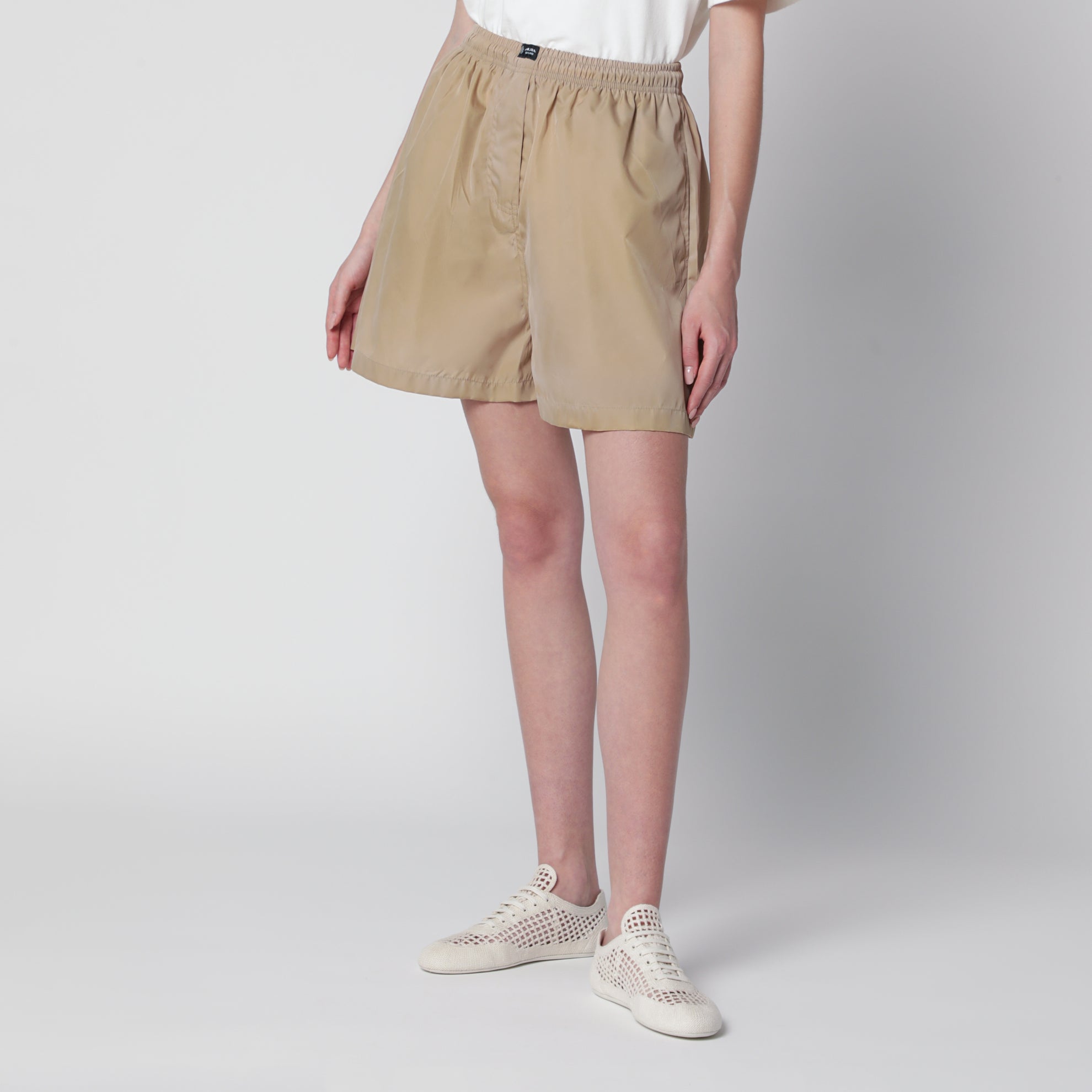 Camel Re-Nylon shorts