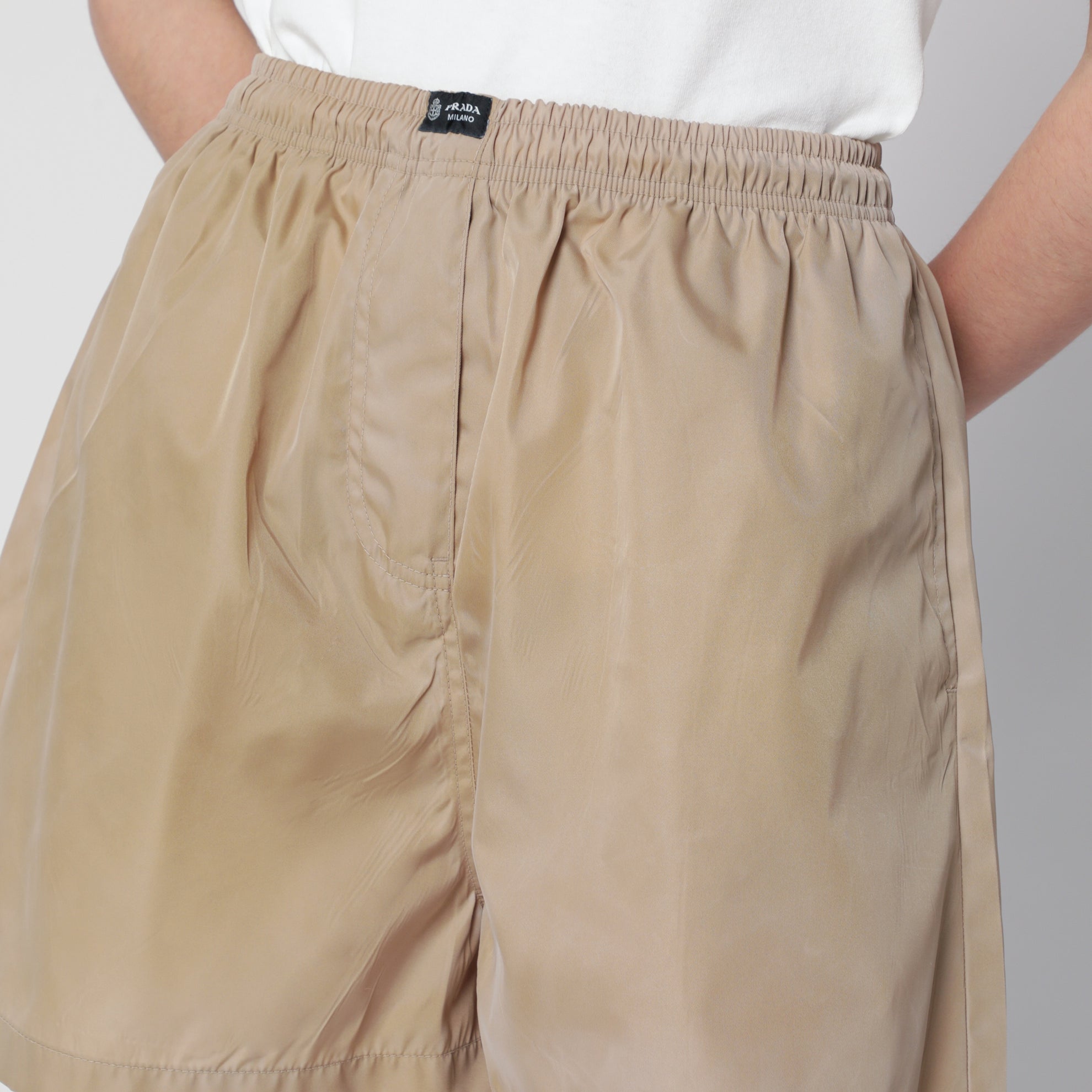 Camel Re-Nylon shorts