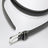 Ceinture fine en cuir martelé noire