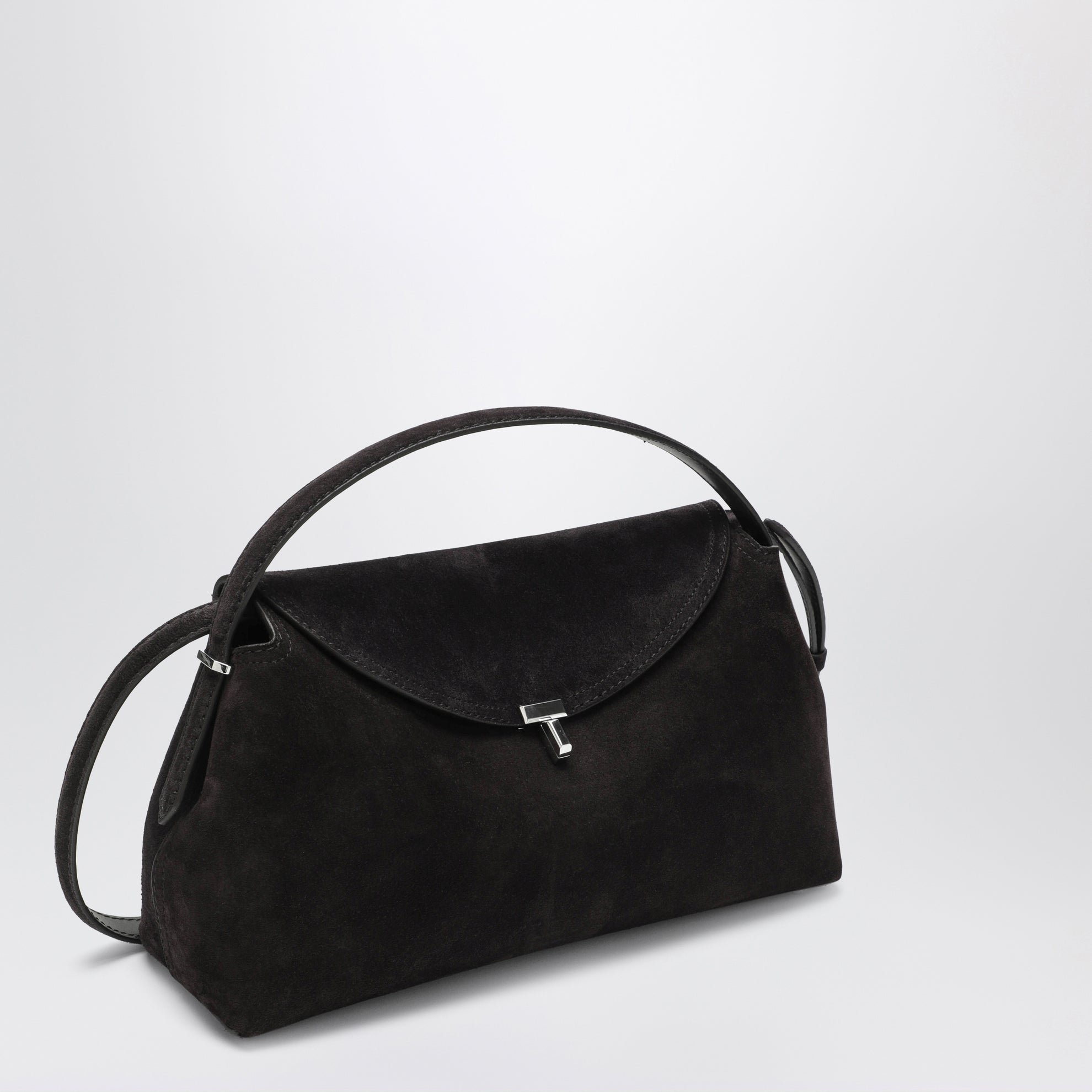 T-lock bag brown Espresso in suede leather