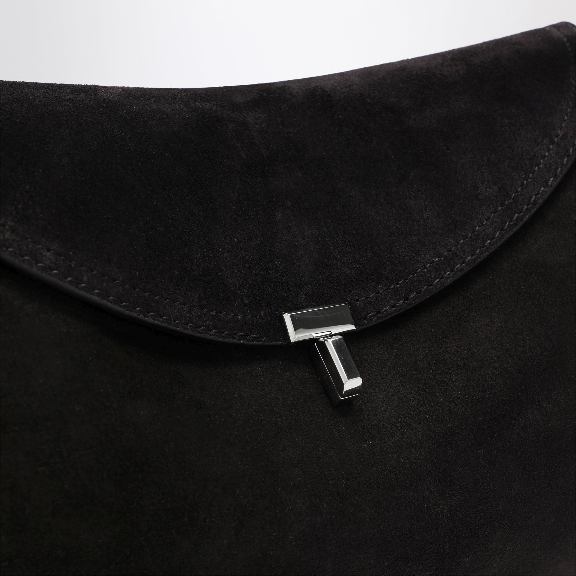 T-lock bag brown Espresso in suede leather