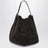 Sac fourre-tout couleur espresso en cuir suédé