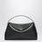Borsa T-lock nera in pelle