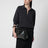 Borsa T-lock nera in pelle