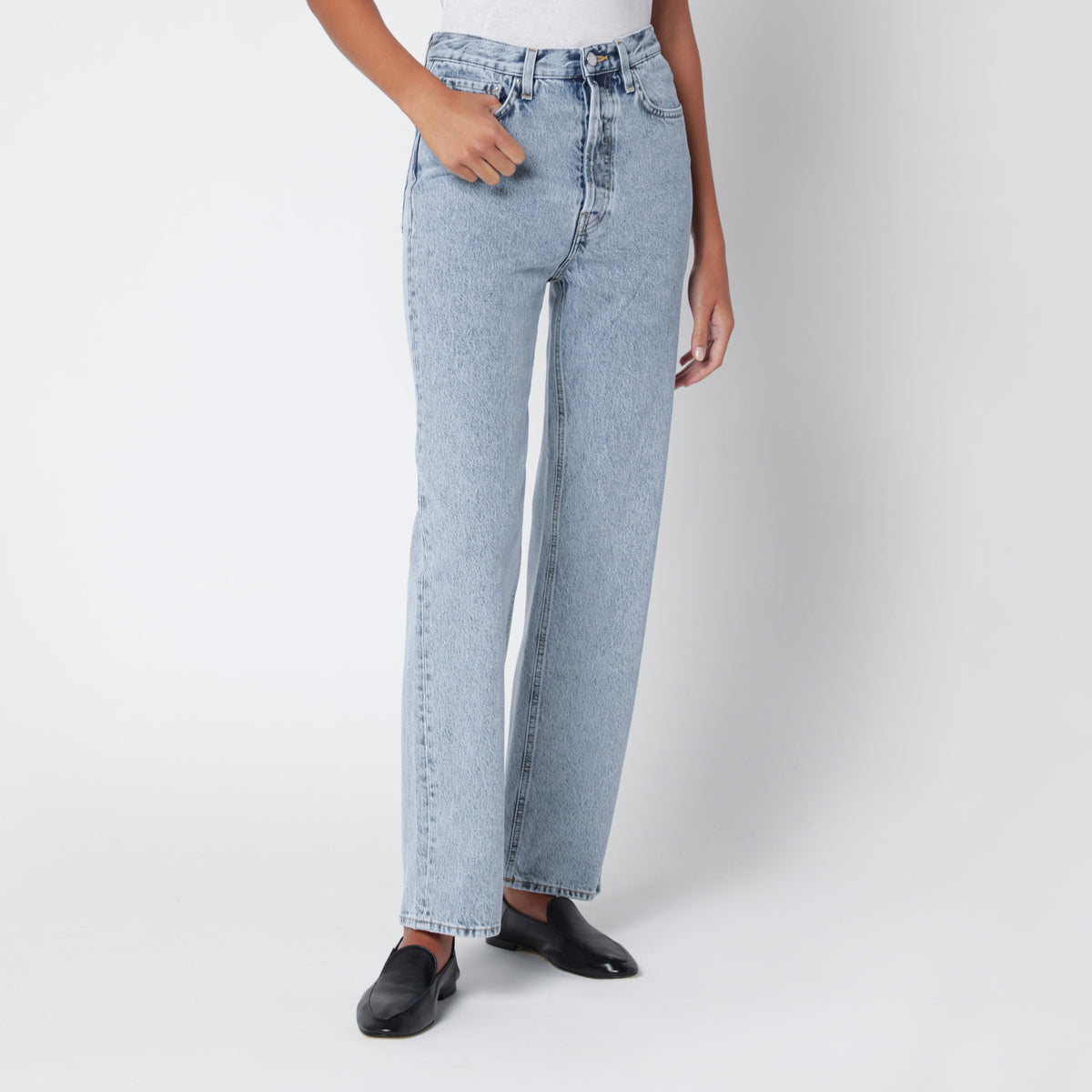 Jeans classici blu in cotone biologico