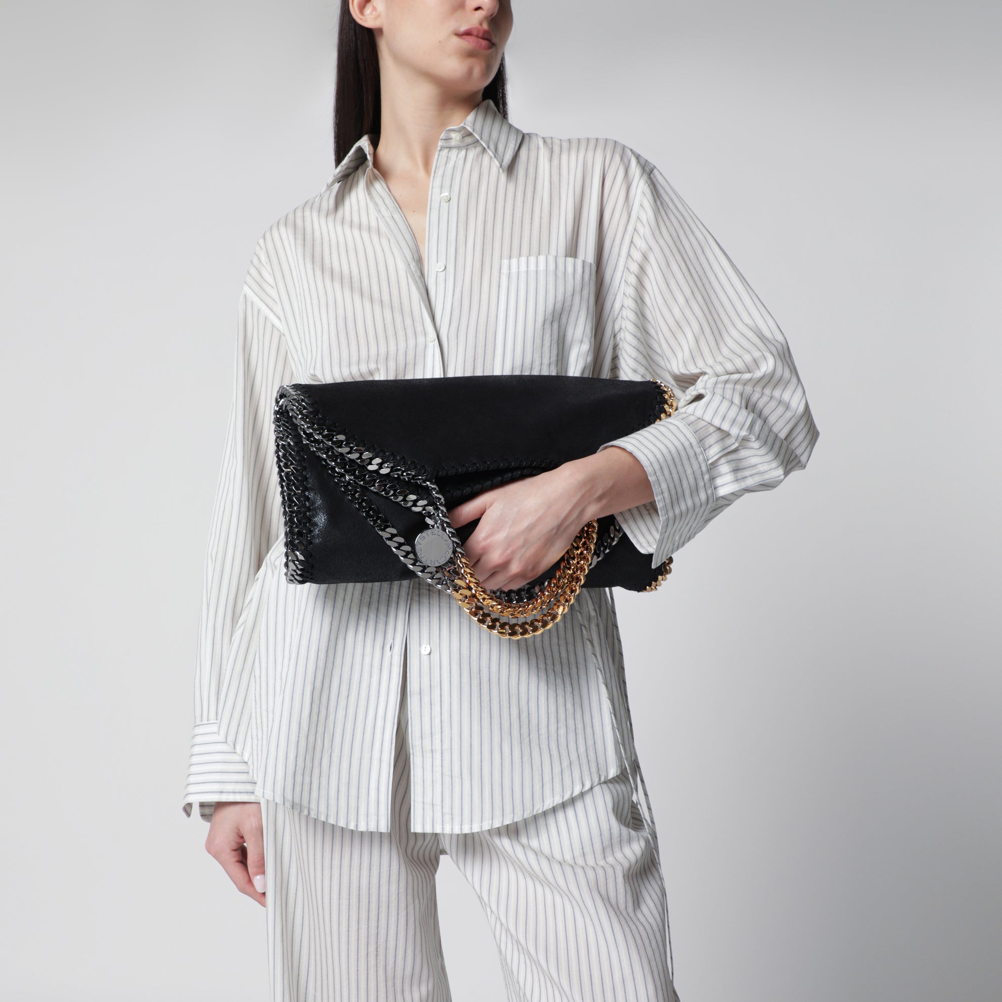 Borsa Falabella pieghevole nera