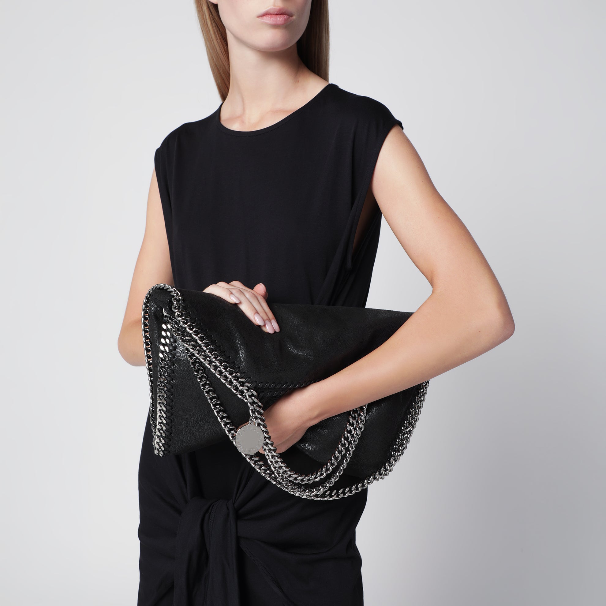 Borsa Falabella Fold Over nera
