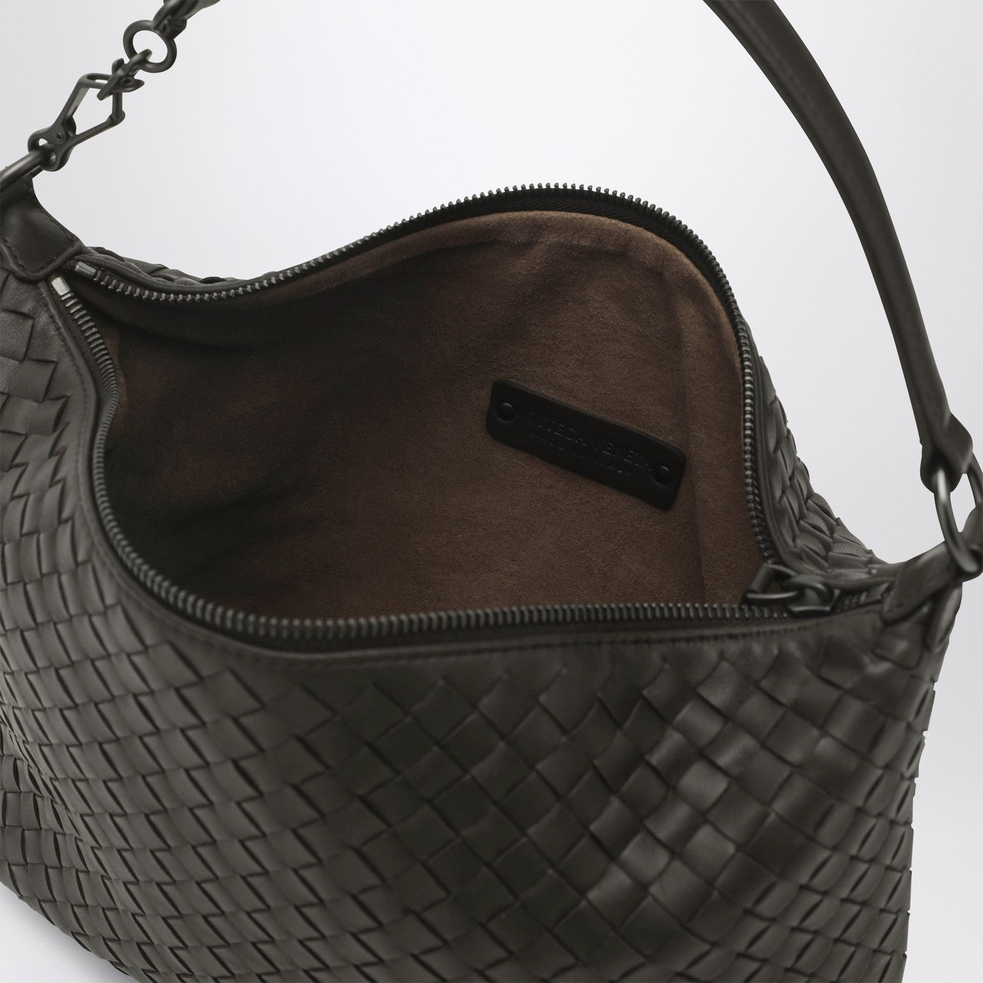 Sac Intrecciato marron Fondente
