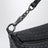 Schwarze Tasche aus Intrecciato-Leder