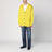 Yellow linen-blend cardigan