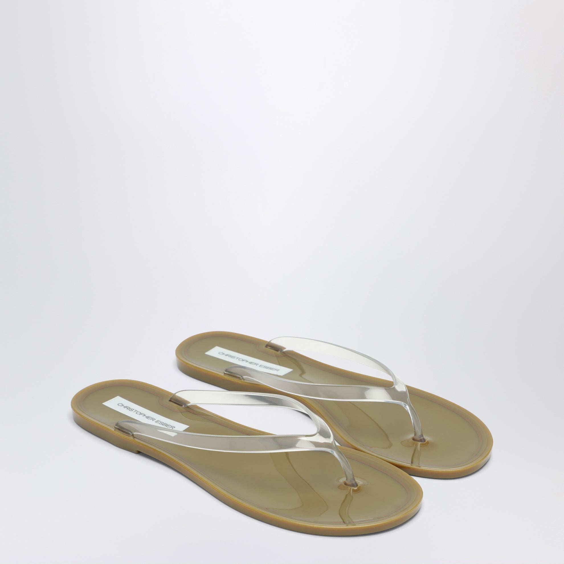 Sandali infradito Jo color Khaki clear