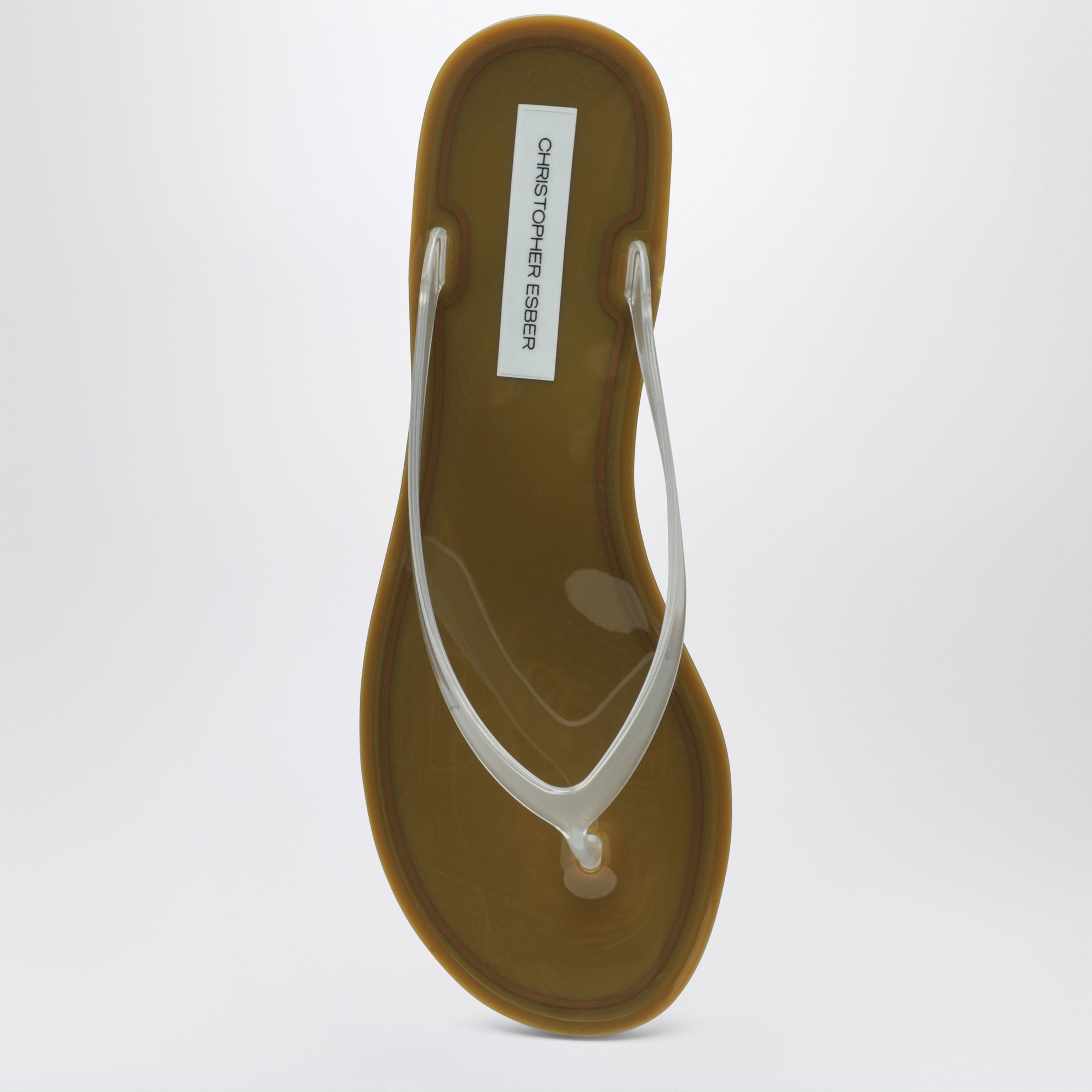 Sandali infradito Jo color Khaki clear