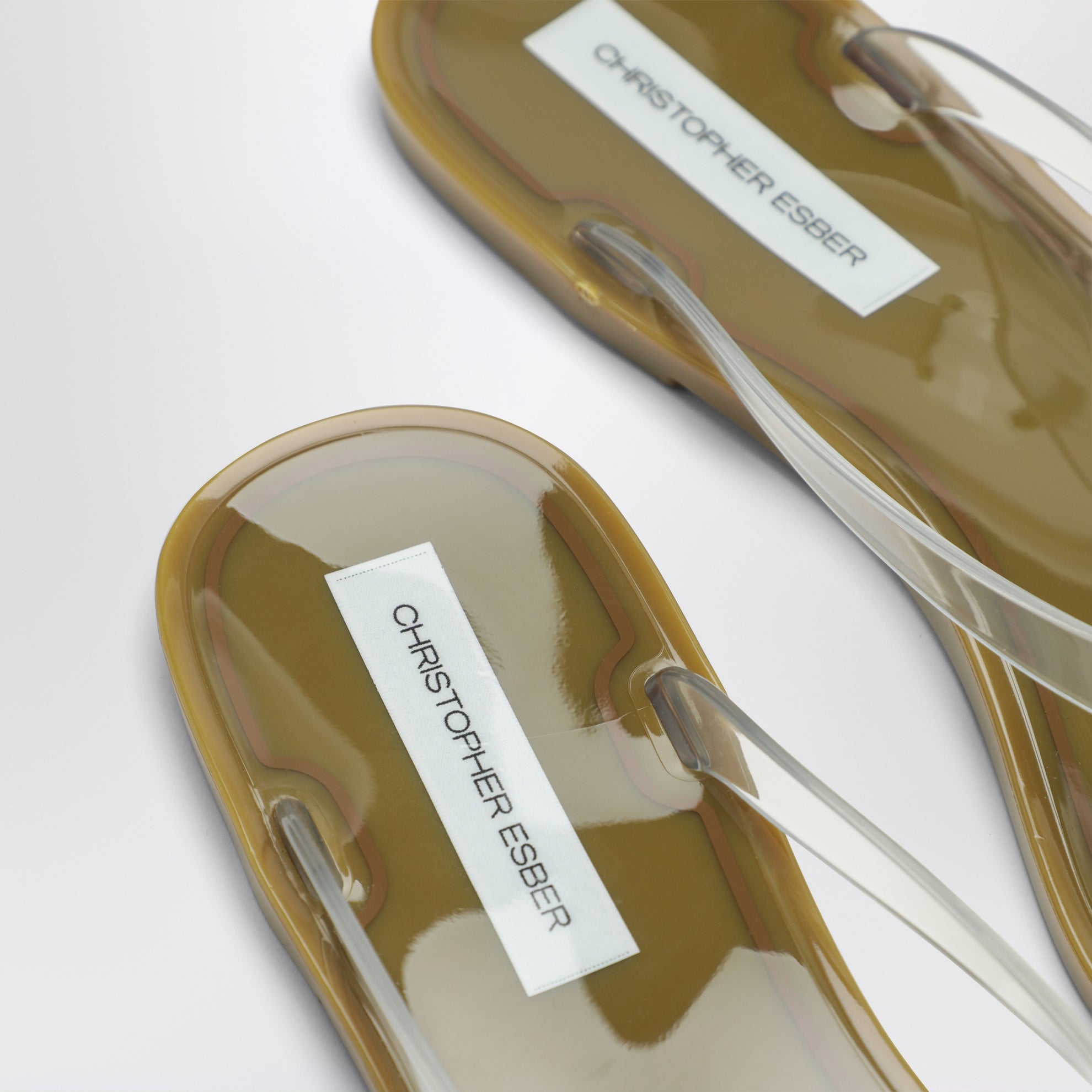 Sandali infradito Jo color Khaki clear