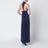 Langes Kleid Orion in Ink aus Rayon und Polyester