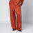 Pantalon de pyjama Monogram en soie terracotta