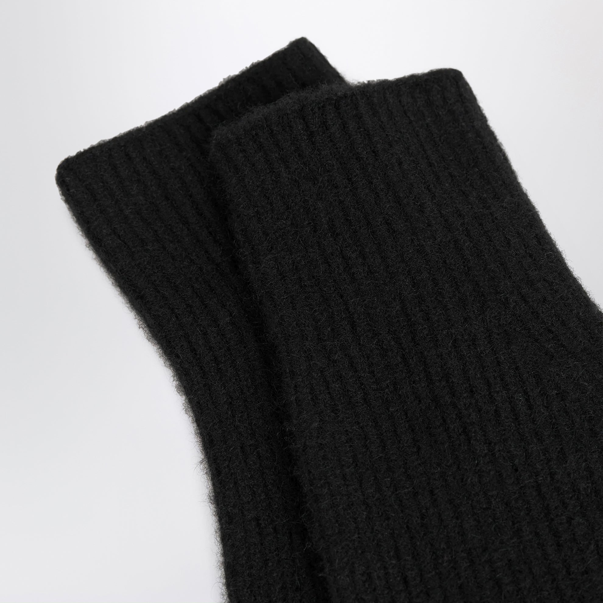 Schwarze Kaschmirhandschuhe