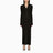 Cardigan lungo nero in viscosa