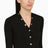 Black viscose long cardigan