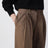 Hazelnut cotton trousers