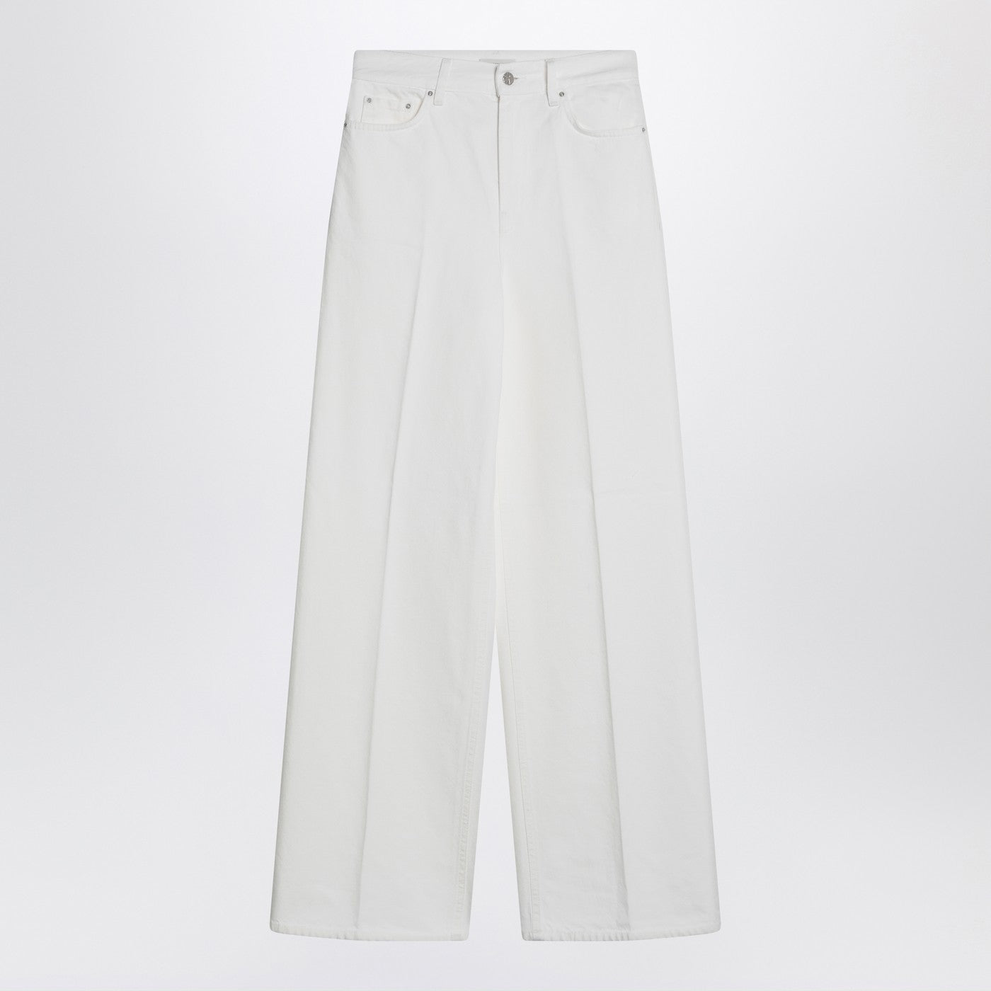 Pantalone bianco in cotone organico