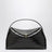 Everyday bag in dark brown crocodile-embossed leather