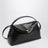 Everyday bag in dark brown crocodile-embossed leather