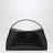 Everyday bag in dark brown crocodile-embossed leather