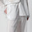 Pantalone pigiama Monogram in cotone e lyocell bianco