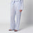 Monogramm-Pyjamahose aus Baumwollmischgewebe in Hellblau