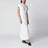 White midi dress in fluid satin