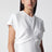 White midi dress in fluid satin