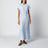 Robe en satin fluide bleu ciel