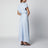 Robe en satin fluide bleu ciel