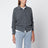 Dark grey melange cashmere cardigan